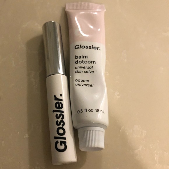 Glossier balm dot com and boy brow